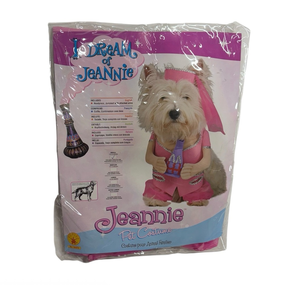 Rubie’s Jeannie size small pet costume never worn or used in good condition!